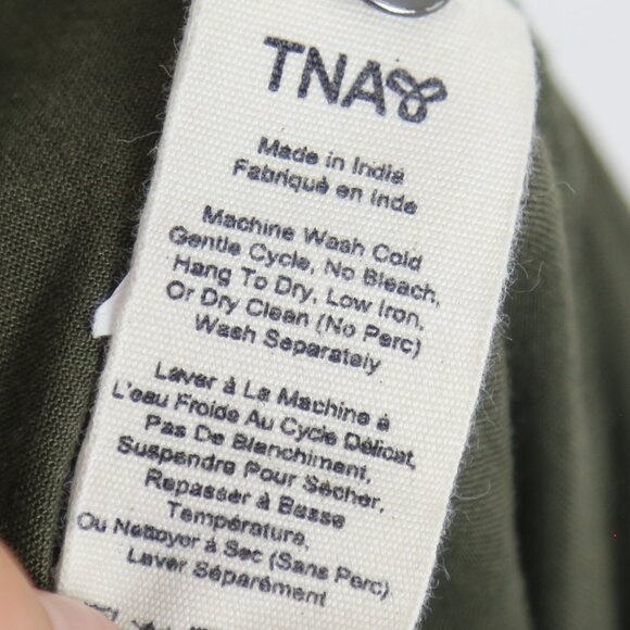 Aritzia Tna Ion Jogger Olive Green Drawstring Pants Cuffed Ankle Size XS - Picture 5 of 8